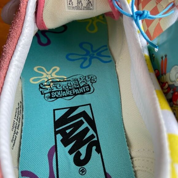 Vans Sponge Bob Era rare new in box sneakers women’s size 7 - Picture 5 of 6